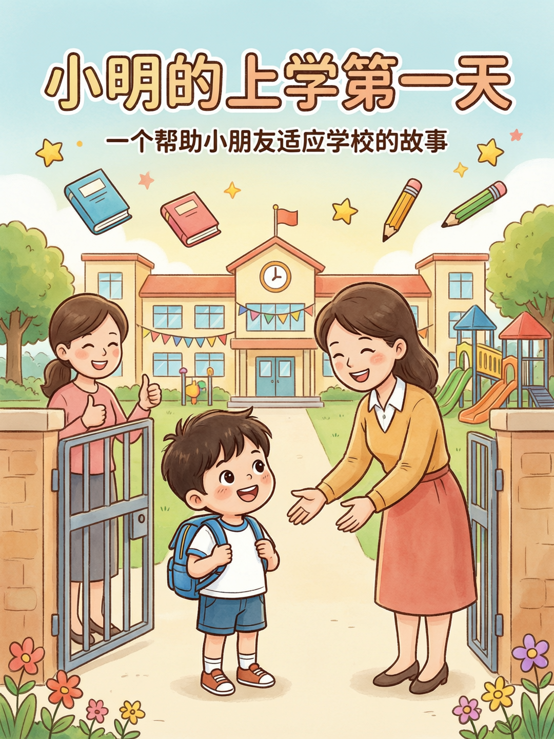 小明的上学第一天 - 封面