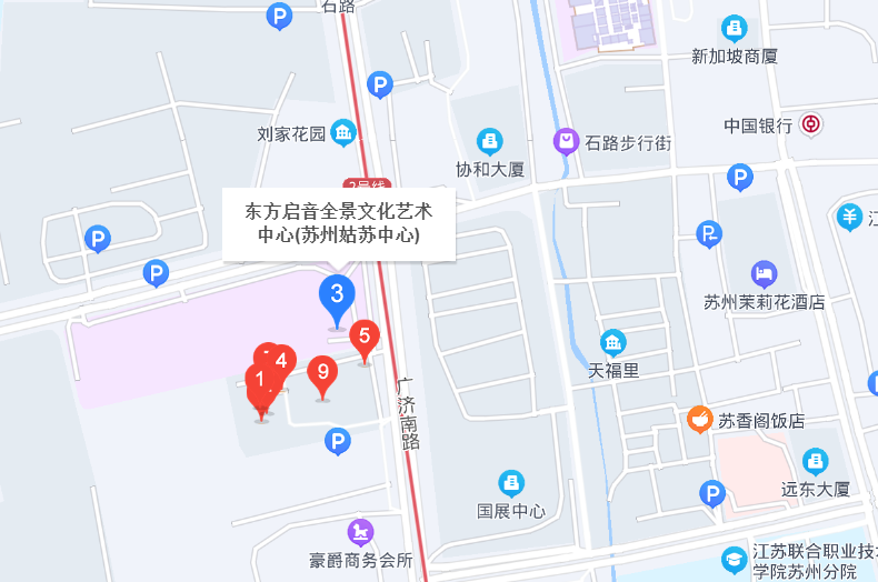 东方启音苏州姑苏中心位置